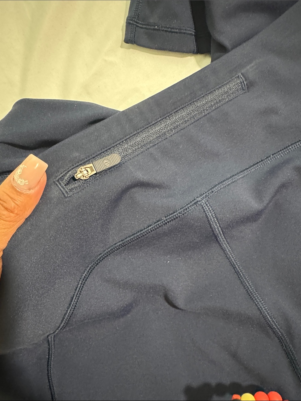 Lululemon Navy High-Rise Leggings - Picture 3 of 4